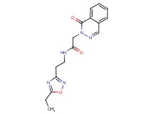 N-[2-(5-ethyl-1,2,4-oxadiazol-3-yl)ethyl]-2-(1-oxo-2(1H)-phthalazinyl)acetamide
