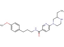 6-(3-ethylpiperazin-1-yl)-N-[3-(4-methoxyphenyl)propyl]nicotinamide