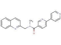 N-methyl-N-(quinolin-2-ylmethyl)-2,4'-bipyridine-5-carboxamide
