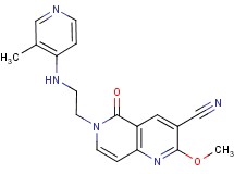 2-methoxy-6-{2-[(3-methylpyridin-4-yl)amino]ethyl}-5-oxo-5,6-dihydro-1,6-naphthyridine-3-carbonitrile