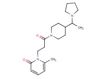 6-methyl-1-(3-oxo-3-{4-[1-(1-pyrrolidinyl)ethyl]-1-piperidinyl}propyl)-2(1H)-pyridinone