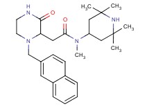 N-methyl-2-[1-(2-naphthylmethyl)-3-oxo-2-piperazinyl]-N-(2,2,6,6-tetramethyl-4-piperidinyl)acetamide