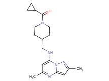 N-{[1-(cyclopropylcarbonyl)-4-piperidinyl]methyl}-2,5-dimethylpyrazolo[1,5-a]pyrimidin-7-amine