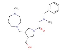 {(3R*,4R*)-1-(N-benzyl-N-methylglycyl)-4-[(4-methyl-1,4-diazepan-1-yl)methyl]pyrrolidin-3-yl}methanol
