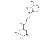2,2-dimethyl-N-[2-(7-methyl-1H-indol-3-yl)ethyl]-4-oxo-3,4-dihydro-2H-pyran-6-carboxamide