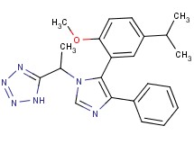 5-{1-[5-(5-isopropyl-2-methoxyphenyl)-4-phenyl-1H-imidazol-1-yl]ethyl}-1H-tetrazole