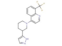 4-[3-(1H-pyrazol-5-yl)piperidin-1-yl]-8-(trifluoromethyl)quinoline