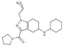 1-allyl-N-cyclohexyl-3-(1-pyrrolidinylcarbonyl)-4,5,6,7-tetrahydro-1H-indazol-5-amine