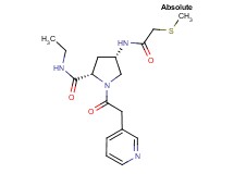 (4S)-N-ethyl-4-{[(methylthio)acetyl]amino}-1-(pyridin-3-ylacetyl)-L-prolinamide