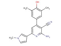 2-amino-4-(4-hydroxy-3,5-dimethylphenyl)-6-(1-methyl-1H-pyrrol-3-yl)nicotinonitrile