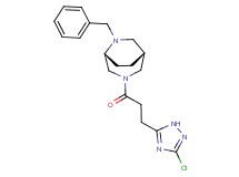(1R*,5R*)-6-benzyl-3-[3-(3-chloro-1H-1,2,4-triazol-5-yl)propanoyl]-3,6-diazabicyclo[3.2.2]nonane