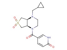 5-{[(4aS*,7aR*)-4-(cyclopropylmethyl)-6,6-dioxidohexahydrothieno[3,4-b]pyrazin-1(2H)-yl]carbonyl}-2(1H)-pyridinone