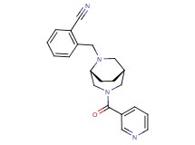 2-{[(1R*,5R*)-3-(pyridin-3-ylcarbonyl)-3,6-diazabicyclo[3.2.2]non-6-yl]methyl}benzonitrile