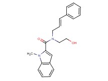 N-(2-hydroxyethyl)-1-methyl-N-[(2E)-3-phenylprop-2-en-1-yl]-1H-indole-2-carboxamide