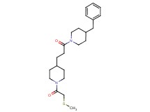 4-benzyl-1-(3-{1-[(methylthio)acetyl]-4-piperidinyl}propanoyl)piperidine
