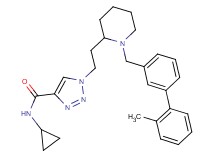 N-cyclopropyl-1-(2-{1-[(2'-methyl-3-biphenylyl)methyl]-2-piperidinyl}ethyl)-1H-1,2,3-triazole-4-carboxamide