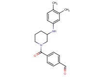4-({3-[(3,4-dimethylphenyl)amino]-1-piperidinyl}carbonyl)benzaldehyde
