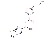 N-(1-imidazo[2,1-b][1,3]thiazol-6-ylethyl)-5-propyl-3-isoxazolecarboxamide