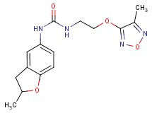 N-(2-methyl-2,3-dihydro-1-benzofuran-5-yl)-N'-{2-[(4-methyl-1,2,5-oxadiazol-3-yl)oxy]ethyl}urea