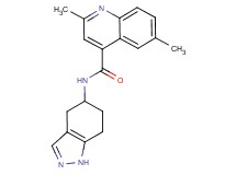 2,6-dimethyl-N-(4,5,6,7-tetrahydro-1H-indazol-5-yl)-4-quinolinecarboxamide