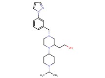 2-{1-(1-isopropyl-4-piperidinyl)-4-[3-(1H-pyrazol-1-yl)benzyl]-2-piperazinyl}ethanol