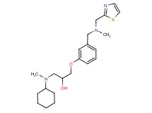 1-[cyclohexyl(methyl)amino]-3-(3-{[methyl(1,3-thiazol-2-ylmethyl)amino]methyl}phenoxy)propan-2-ol