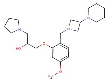 1-{5-methoxy-2-[(3-piperidin-1-ylazetidin-1-yl)methyl]phenoxy}-3-pyrrolidin-1-ylpropan-2-ol