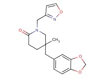 5-(1,3-benzodioxol-5-ylmethyl)-1-(isoxazol-3-ylmethyl)-5-methylpiperidin-2-one