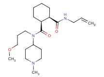 (1S*,2R*)-N'-allyl-N-(3-methoxypropyl)-N-(1-methylpiperidin-4-yl)cyclohexane-1,2-dicarboxamide
