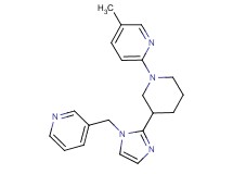5-methyl-2-{3-[1-(3-pyridinylmethyl)-1H-imidazol-2-yl]-1-piperidinyl}pyridine