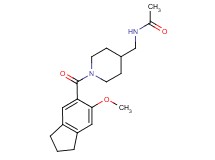 N-({1-[(6-methoxy-2,3-dihydro-1H-inden-5-yl)carbonyl]-4-piperidinyl}methyl)acetamide