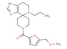 1'-[5-(methoxymethyl)-2-furoyl]-5-propyl-1,5,6,7-tetrahydrospiro[imidazo[4,5-c]pyridine-4,4'-piperidine]