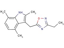 3-[(3-ethyl-1,2,4-oxadiazol-5-yl)methyl]-2,4,7-trimethyl-1H-indole
