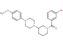 3-({3-[4-(4-methoxyphenyl)-1-piperazinyl]-1-piperidinyl}carbonyl)phenol