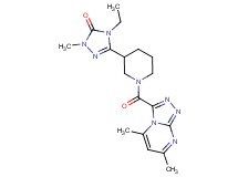 5-{1-[(5,7-dimethyl[1,2,4]triazolo[4,3-a]pyrimidin-3-yl)carbonyl]piperidin-3-yl}-4-ethyl-2-methyl-2,4-dihydro-3H-1,2,4-triazol-3-one