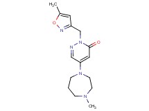 5-(4-methyl-1,4-diazepan-1-yl)-2-[(5-methyl-3-isoxazolyl)methyl]-3(2H)-pyridazinone