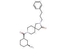 8-{[rel-(1R,3S)-3-aminocyclohexyl]carbonyl}-2-(3-phenylpropyl)-2,8-diazaspiro[4.5]decan-3-one hydrochloride