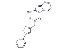 N,2-dimethyl-N-[(5-phenylisoxazol-3-yl)methyl]imidazo[1,2-a]pyrimidine-3-carboxamide