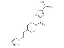 1-[(5-isopropyl-3-isoxazolyl)carbonyl]-4-[2-(1H-pyrazol-1-yl)ethyl]piperidine
