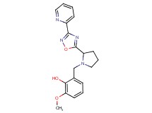 2-methoxy-6-{[2-(3-pyridin-2-yl-1,2,4-oxadiazol-5-yl)pyrrolidin-1-yl]methyl}phenol