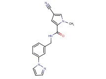 4-cyano-1-methyl-N-[3-(1H-pyrazol-1-yl)benzyl]-1H-pyrrole-2-carboxamide
