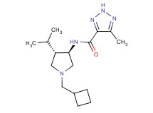 N-[rel-(3R,4S)-1-(cyclobutylmethyl)-4-isopropyl-3-pyrrolidinyl]-5-methyl-2H-1,2,3-triazole-4-carboxamide hydrochloride