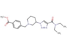 methyl 4-[(3-{4-[(diethylamino)carbonyl]-1H-1,2,3-triazol-1-yl}-1-piperidinyl)methyl]benzoate