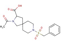 2-acetyl-8-(benzylsulfonyl)-2,8-diazaspiro[4.5]decane-3-carboxylic acid