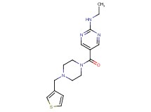 N-ethyl-5-{[4-(3-thienylmethyl)-1-piperazinyl]carbonyl}-2-pyrimidinamine