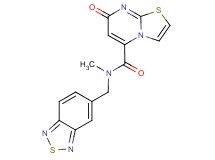 N-(2,1,3-benzothiadiazol-5-ylmethyl)-N-methyl-7-oxo-7H-[1,3]thiazolo[3,2-a]pyrimidine-5-carboxamide