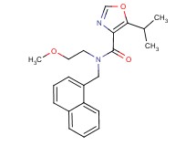 5-isopropyl-N-(2-methoxyethyl)-N-(1-naphthylmethyl)-1,3-oxazole-4-carboxamide