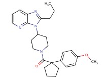 3-(1-{[1-(4-methoxyphenyl)cyclopentyl]carbonyl}-4-piperidinyl)-2-propyl-3H-imidazo[4,5-b]pyridine