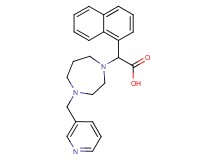 1-naphthyl[4-(pyridin-3-ylmethyl)-1,4-diazepan-1-yl]acetic acid