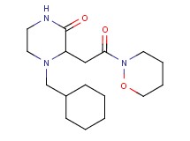 4-(cyclohexylmethyl)-3-[2-(1,2-oxazinan-2-yl)-2-oxoethyl]-2-piperazinone